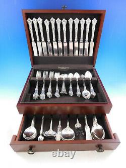 Morning Glory by Alvin Sterling Silver Flatware Set for 12 Service 100 pc Dinner
