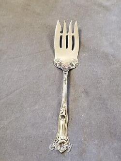 Morning Glory by Alvin Sterling Silver Solid Cold Meat Serving Fork 7 5/8