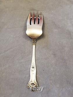 Morning Glory by Alvin Sterling Silver Solid Cold Meat Serving Fork 7 5/8