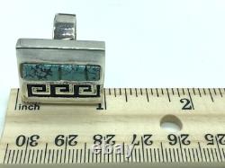 Native American Alvin & Lula Begay Navajo Sterling Silver Turquoise Ring S 10.2