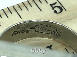 Native American Alvin & Lula Begay Navajo Sterling Silver Turquoise Ring S 10.2
