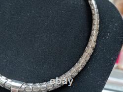 Navajo Alvin Monte 14k & Sterling Silver Storyteller Pendant Choker 925 Necklace