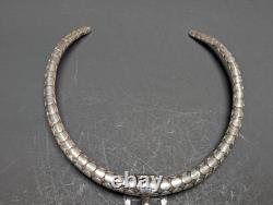 Navajo Alvin Monte 14k & Sterling Silver Storyteller Pendant Choker 925 Necklace