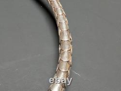 Navajo Alvin Monte 14k & Sterling Silver Storyteller Pendant Choker 925 Necklace