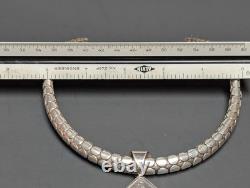 Navajo Alvin Monte 14k & Sterling Silver Storyteller Pendant Choker 925 Necklace