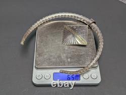 Navajo Alvin Monte 14k & Sterling Silver Storyteller Pendant Choker 925 Necklace
