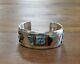 Navajo Sterling Silver Multi-stone Inlay Horse Cuff Bracelet By Alvin Begay