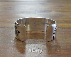 Navajo Sterling Silver Multi-Stone Inlay Horse Cuff Bracelet by Alvin Begay