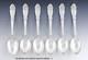 Nice Set 6 Alvin Sterling Silver Fleur De Lis Pat. Demitasse Spoons