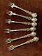 Nuremburg Alvin Sterling Silver Set Of 6 Cocktail Forks Art Nouveau Devil Face