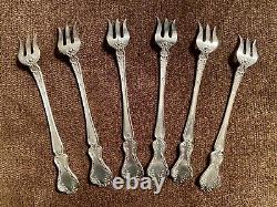 Nuremburg Alvin Sterling Silver Set of 6 Cocktail Forks Art Nouveau Devil Face