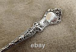 Nuremburg by Alvin 8 5/8 all Sterling pie server mono AWD Demon Face