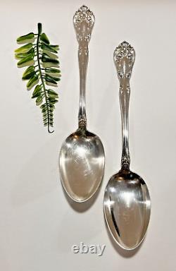 ONE Alvin Sterling Silver Chateau Rose Serving Spoon 8-3/8 Lg 60.8 Grams