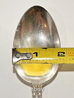 ONE Alvin Sterling Silver Chateau Rose Serving Spoon 8-3/8 Lg 60.8 Grams