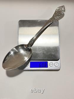 ONE Alvin Sterling Silver Chateau Rose Serving Spoon 8-3/8 Lg 60.8 Grams
