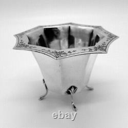 Octagonal Cigarette Holder Bud Vase Alvin Sterling Silver