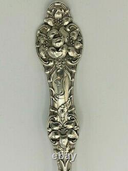 Old Orange Blossom Sterling Silver by Alvin large Serving or Berry Spoon 9 1/8