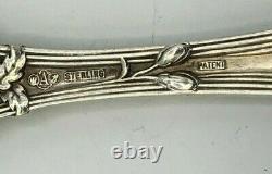 Old Orange Blossom Sterling Silver by Alvin large Serving or Berry Spoon 9 1/8