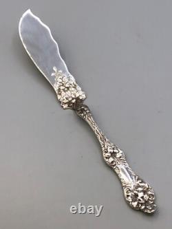Old Orange Blossom Sterling Silver by Alvin solid Master Butter Knife 7 1/8