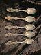 Old Orange Blossom Teaspoons By Alvin Sterling Lot Of 5