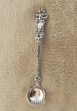 Old Orange Blossom by Alvin 5 1/8 original Sterling mustard ladle no mono