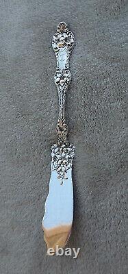 Old Orange Blossom by Alvin 7 1/4 Sterling master butter knife mono C