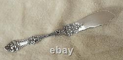 Old Orange Blossom by Alvin 7 1/4 Sterling master butter knife mono H 1906