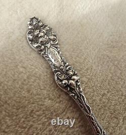 Old Orange Blossom by Alvin 7 1/4 Sterling master butter knife mono H 1906