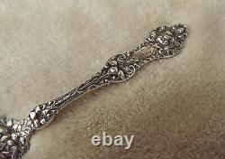 Old Orange Blossom by Alvin 7 1/4 Sterling master butter knife mono H 1906