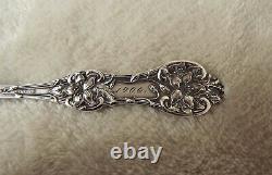 Old Orange Blossom by Alvin 7 1/4 Sterling master butter knife mono H 1906