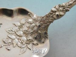 Old Orange Blossom by Alvin Sterling Silver Tomato Server Pierced with Blossoms