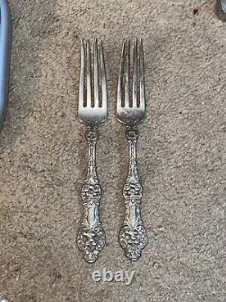 Old Orange Blossom by Alvin Sterling Two Luncheon Forks 7 100gr