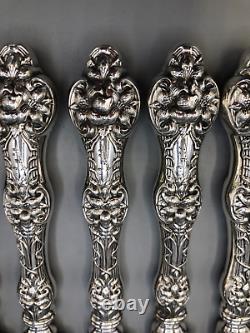 Old Orange Blossom by Alvin Sterling set of 12 Dinner Knives 9 7/8, mono A