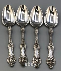 Old Orange Blossom by Alvin Sterling set of 4 Teaspoons 5 7/8