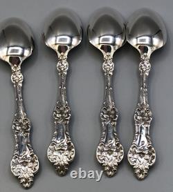 Old Orange Blossom by Alvin Sterling set of 4 Teaspoons 5 7/8