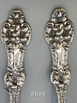 Old Orange Blossom by Alvin Sterling set of 4 Teaspoons 5 7/8, mono