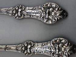 Old Orange Blossom by Alvin Sterling set of 4 Teaspoons 5 7/8, mono