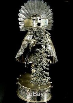 Old Pawn Vintage Alvin Vandever 8 Sterling Silver Handmade Kachina Sculpture