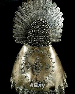 Old Pawn Vintage Alvin Vandever 8 Sterling Silver Handmade Kachina Sculpture