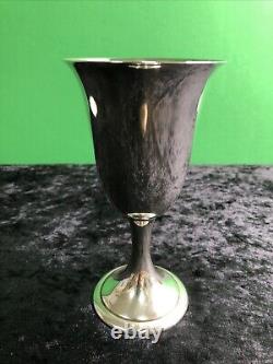 One Sterling Silver Water Goblet by Alvin #S249 Approx. 6.5 x 3.5 Wine Chalice