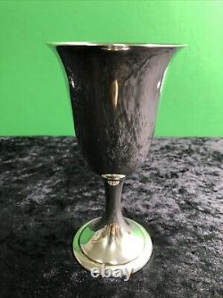 One Sterling Silver Water Goblet by Alvin #S249 Approx. 6.5 x 3.5 Wine Chalice