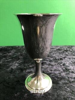 One Sterling Silver Water Goblet by Alvin #S249 Approx. 6.5 x 3.5 Wine Chalice