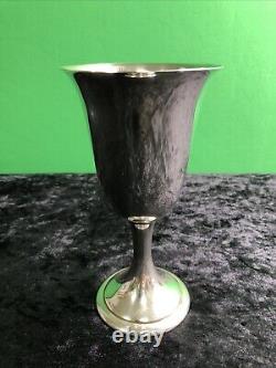 One Sterling Silver Water Goblet by Alvin #S249 Approx. 6.5 x 3.5 Wine Chalice