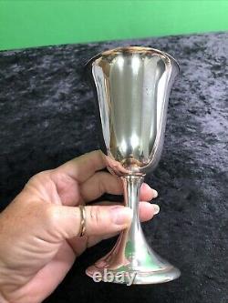 One Sterling Silver Water Goblet by Alvin #S249 Approx. 6.5 x 3.5 Wine Chalice