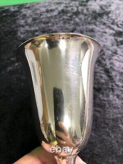 One Sterling Silver Water Goblet by Alvin #S249 Approx. 6.5 x 3.5 Wine Chalice