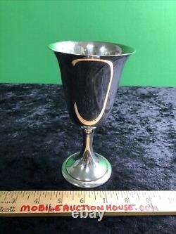 One Sterling Silver Water Goblet by Alvin #S249 Approx. 6.5 x 3.5 Wine Chalice