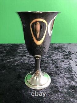 One Sterling Silver Water Goblet by Alvin #S249 Approx. 6.5 x 3.5 Wine Chalice