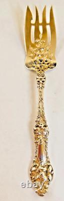 Orange Blossom By Alvin Sterling 7 5/8 Fancy Serving Fork No Mono Gorgeous