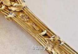 Orange Blossom By Alvin Sterling 7 5/8 Fancy Serving Fork No Mono Gorgeous