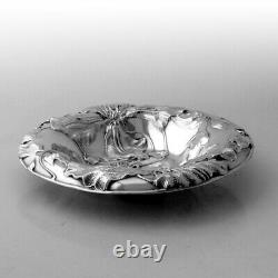 Ornate Floral Design Bowl Alvin Sterling Silver